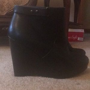 Size 11W Wedge Booties -Torrid